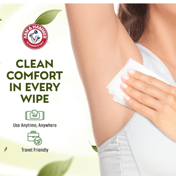 3 Pk Arm and hammer Deodorant Towelettes - Picture 4 of 8